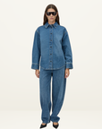 Camilla and Marc Carlo Denim Shirt in Classic Blue Denim