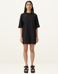 Camilla and Marc Caterina Applique Tee Dress in BLACK