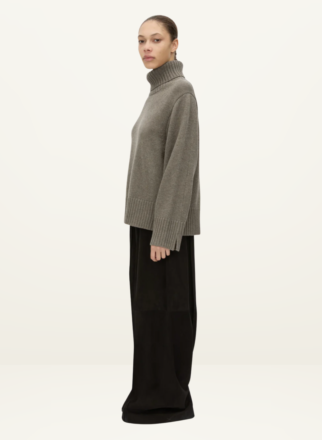Camilla and Marc Crawford Roll Neck Sweater in Squirrel