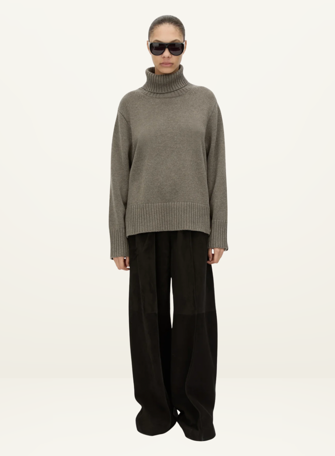 Camilla and Marc Crawford Roll Neck Sweater in Squirrel