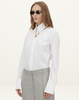 Camilla and Marc Denis Long Sleeve Shirt in White