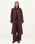 Camilla and Marc Dia Elastic Detail Pant in Burgundy