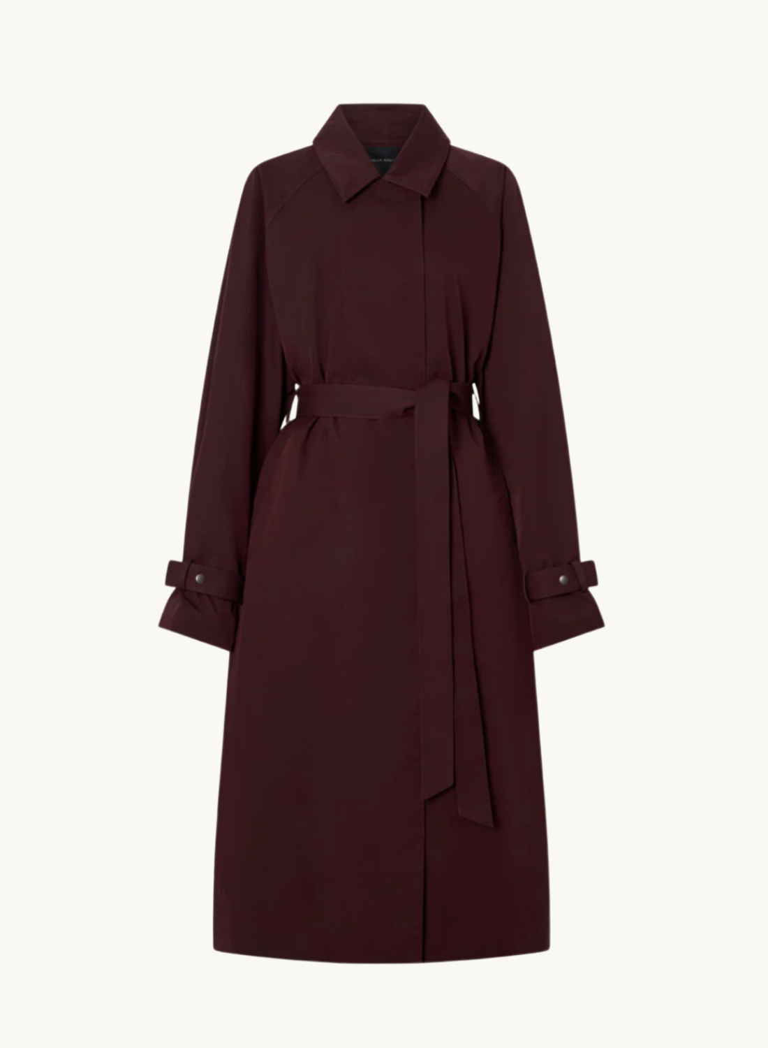 Camilla and Marc Dia Trench Coat in Burgundy