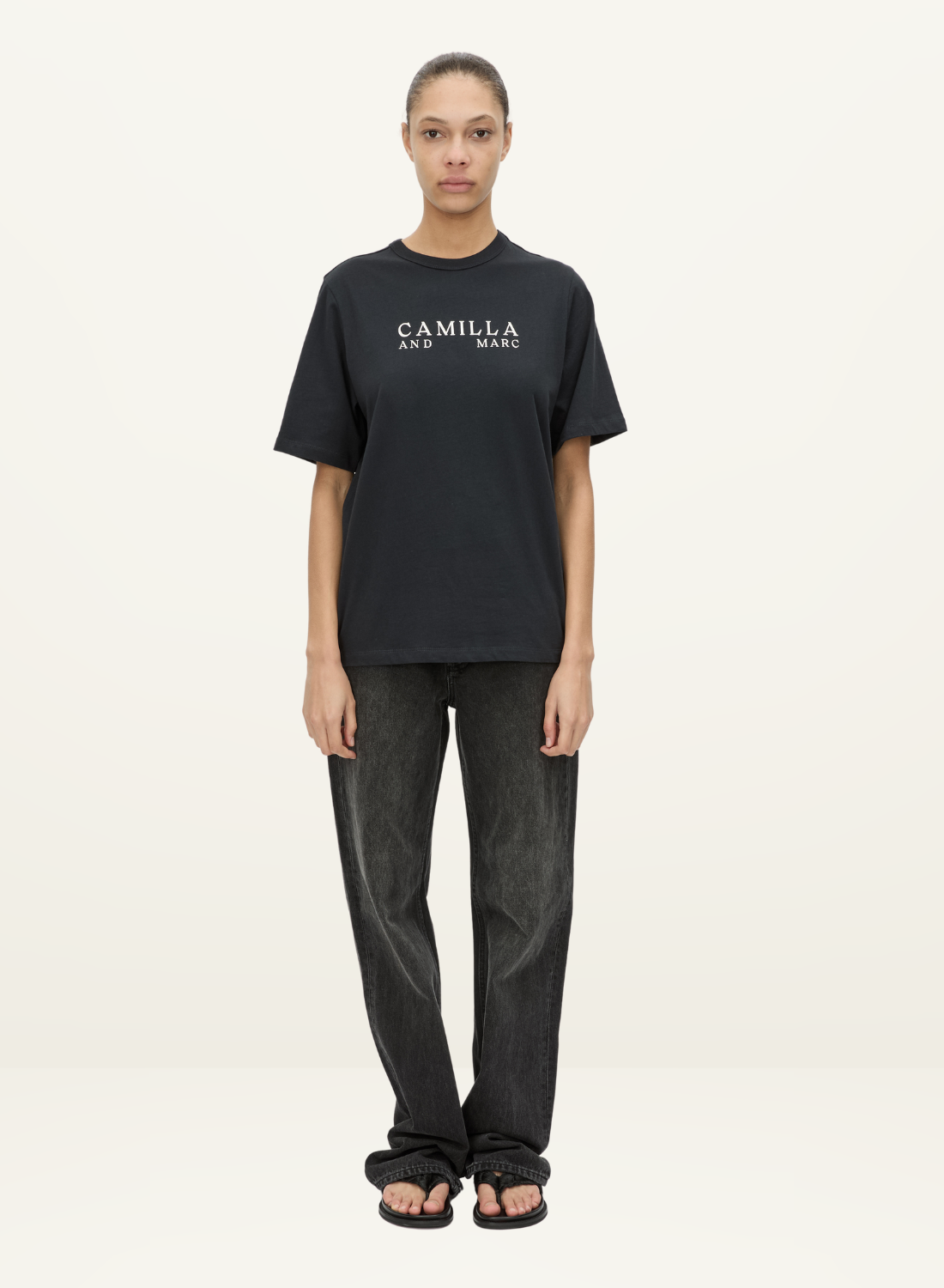 Camilla and Marc Era Graphic Tee in Navy