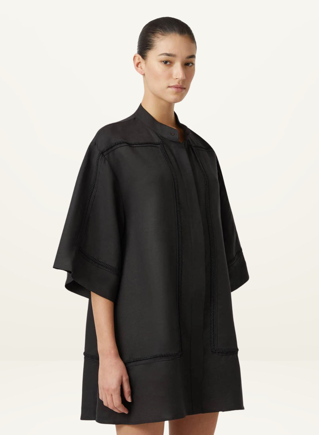 Camilla and Marc Fortuna Linen Shirt Dress in BLACK-Camilla and Marc-Frolic Girls