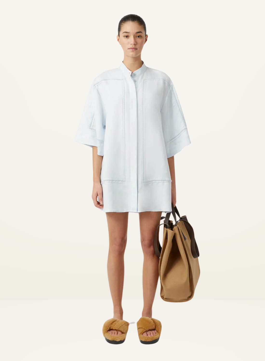 Camilla and Marc Fortuna Shirt Dress in ICE BLUE-Camilla and Marc-Frolic Girls