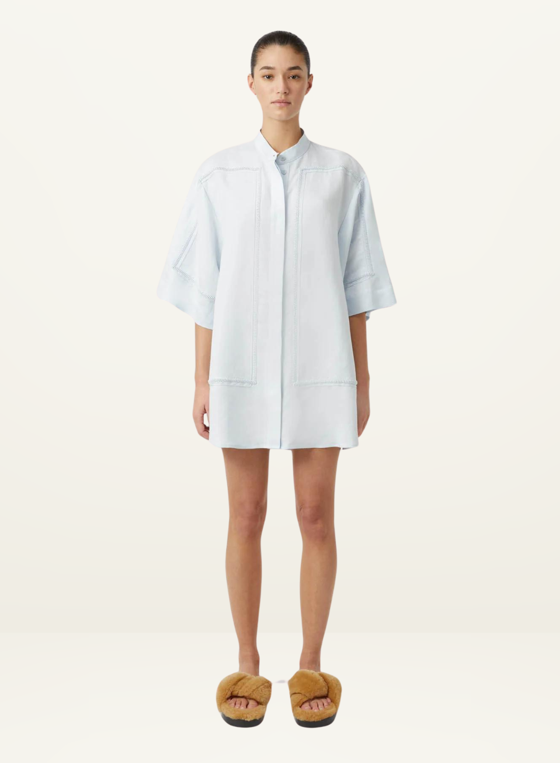 Camilla and Marc Fortuna Shirt Dress in ICE BLUE-Camilla and Marc-Frolic Girls