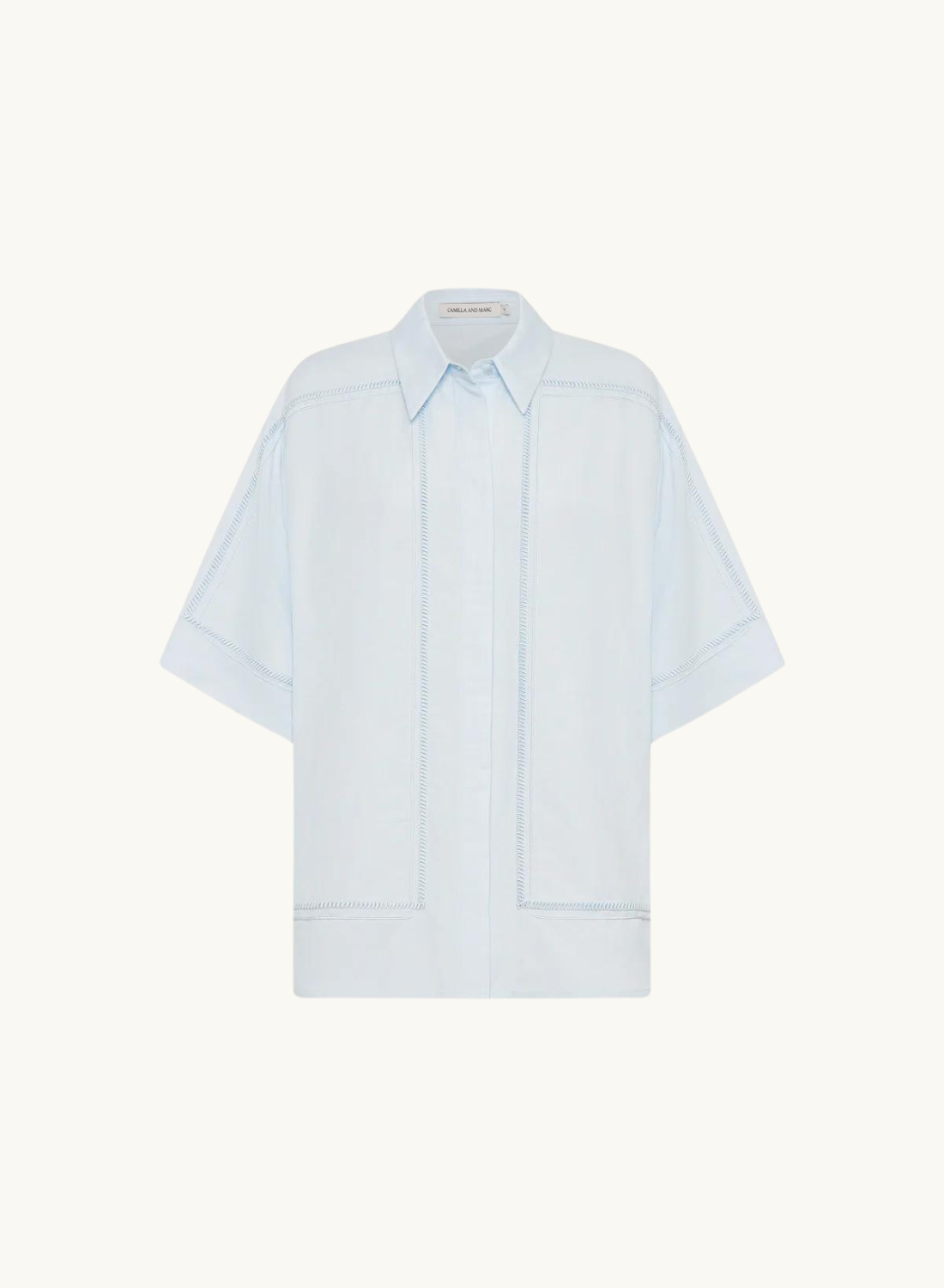 Camilla and Marc Fortuna Shirt in ICE BLUE-Camilla and Marc-Frolic Girls