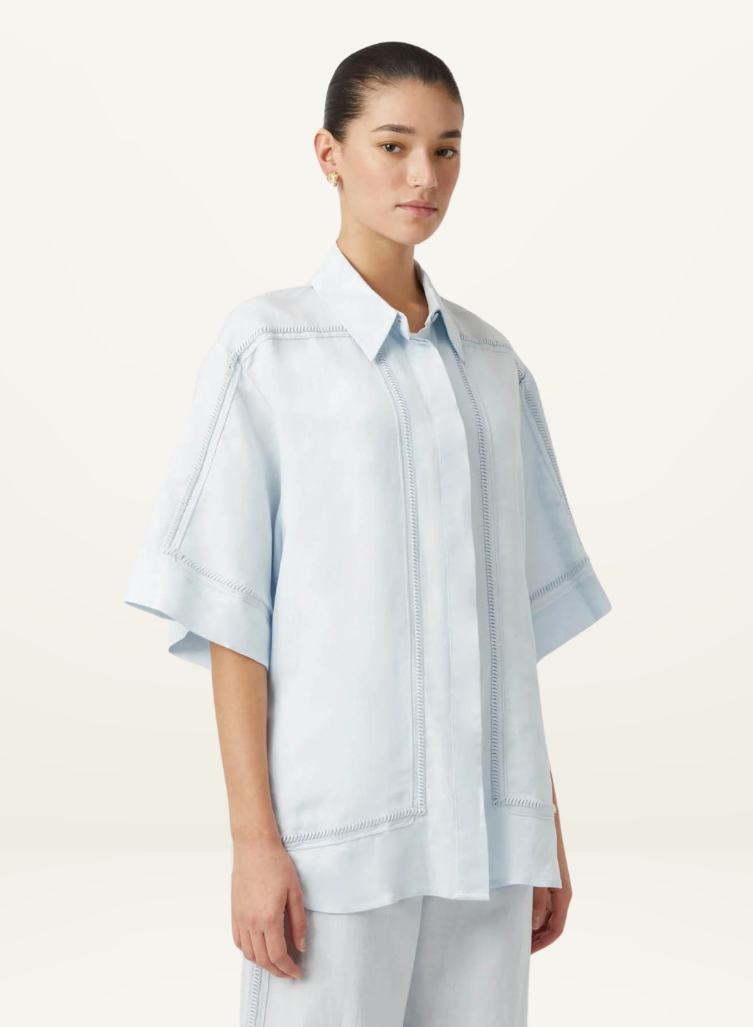 Camilla and Marc Fortuna Shirt in ICE BLUE-Camilla and Marc-Frolic Girls