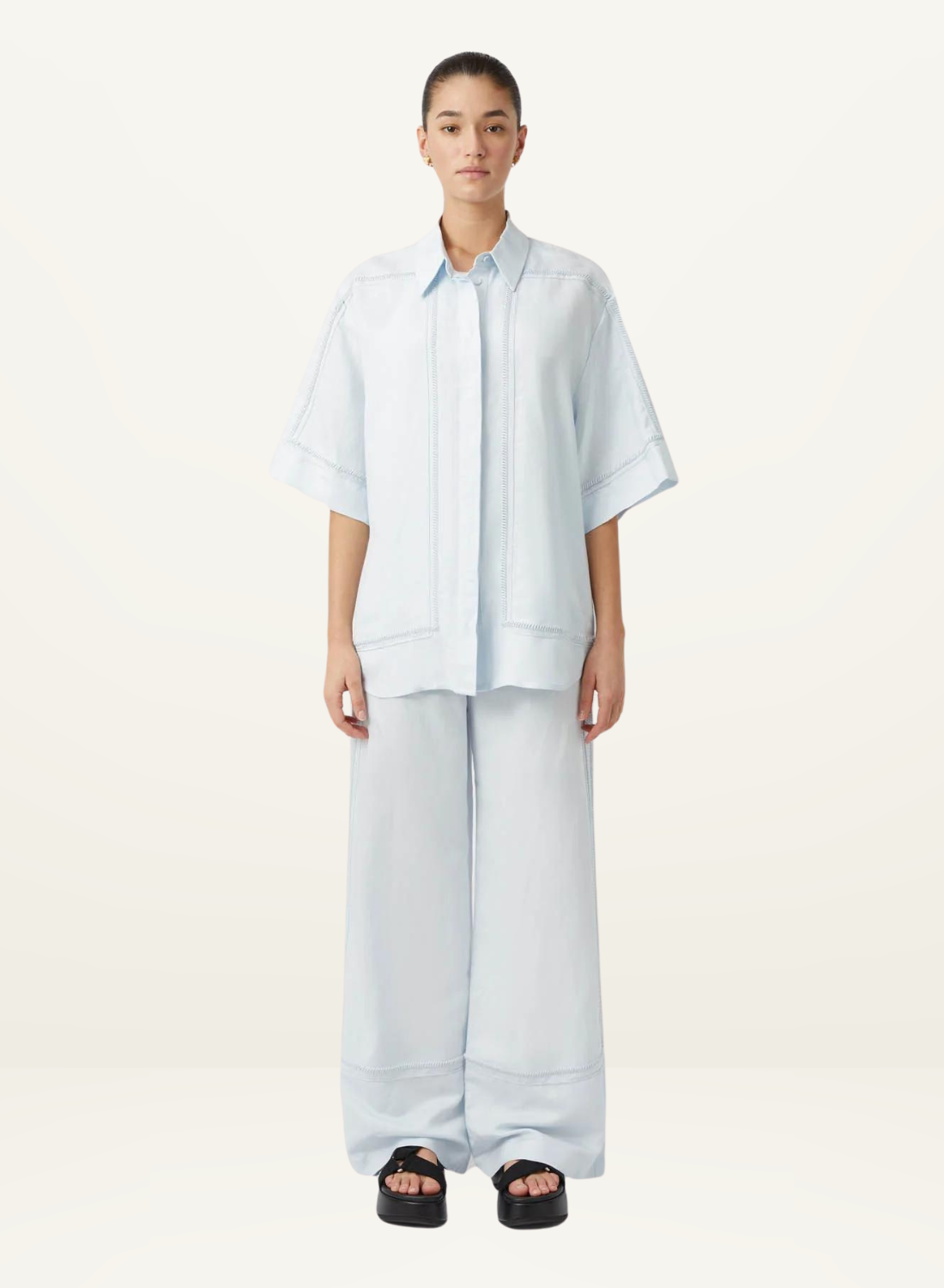 Camilla and Marc Fortuna Shirt in ICE BLUE-Camilla and Marc-Frolic Girls