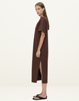 Camilla and Marc Juno Knot Tee Dress in Chocolate