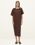 Camilla and Marc Juno Knot Tee Dress in Chocolate