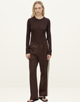 Camilla and Marc Locus Scuba Pant in Espresso