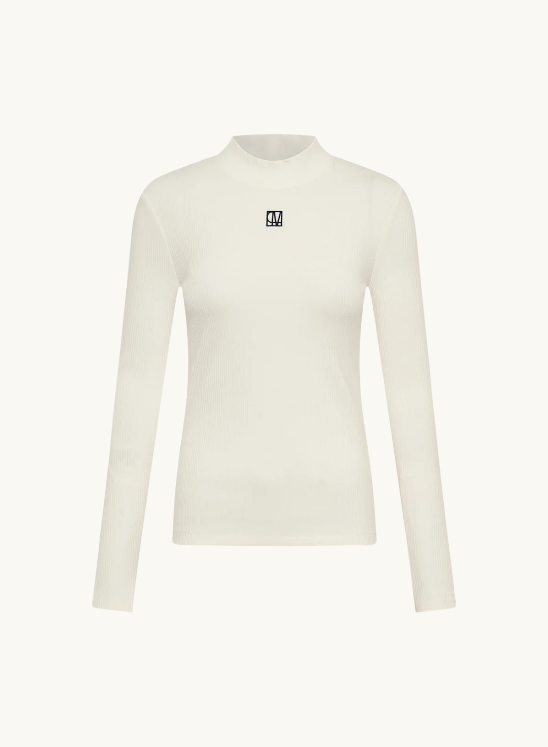 Camilla and Marc Nora Rib Long Sleeve Top in SOFT WHITE