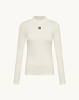 Camilla and Marc Nora Rib Long Sleeve Top in SOFT WHITE