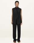 Camilla and Marc Oriole Twist Neck Top in BLACK