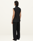 Camilla and Marc Oriole Twist Neck Top in BLACK