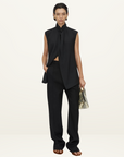 Camilla and Marc Oriole Twist Neck Top in BLACK