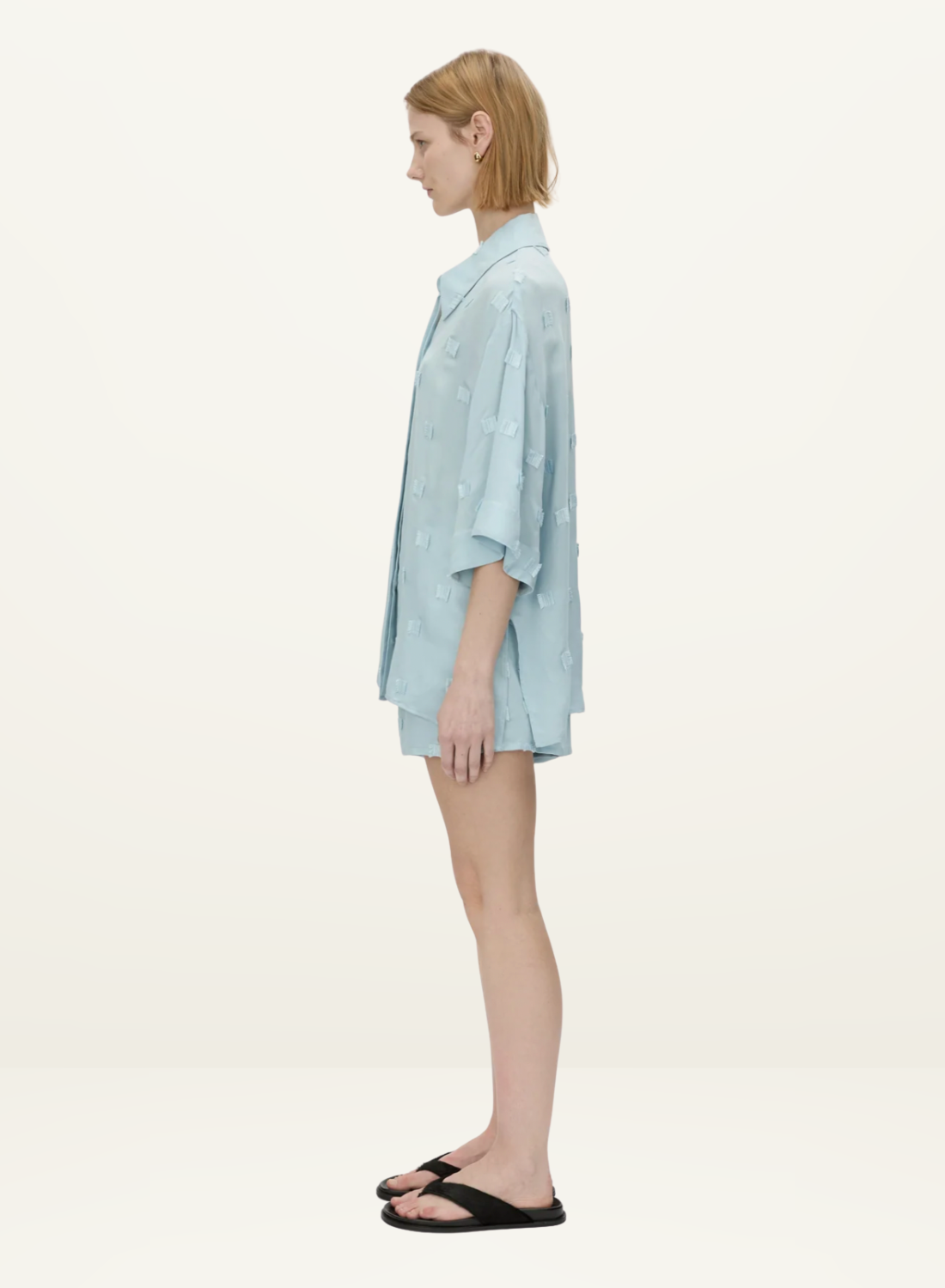 Camilla and Marc Ottilie 2.0 Short Sleeve Shirt in Soft Blue // LAST SIZE 10