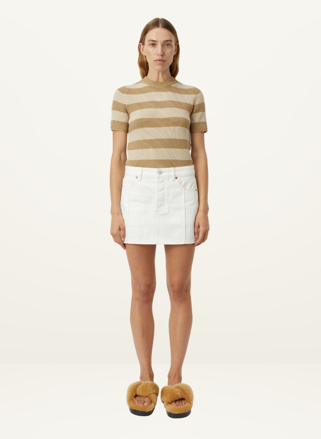 Stevie Denim Mini Skirt in SALT Camilla and Marc-Camilla and Marc-Frolic Girls