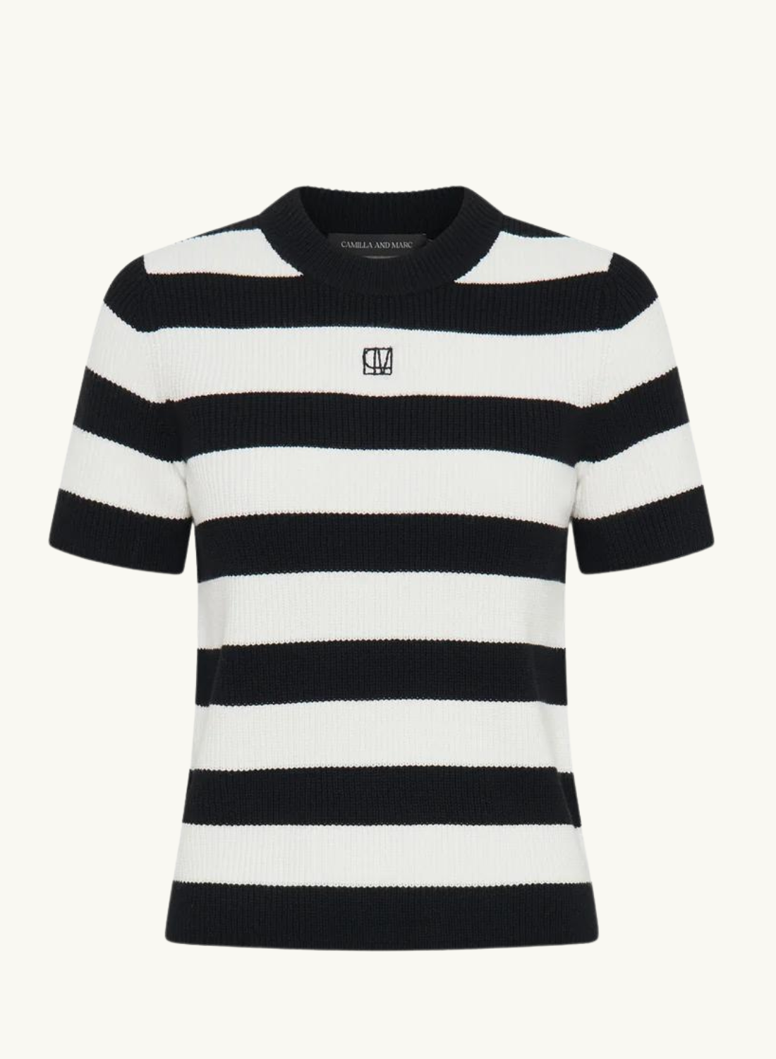 Umi Knit TShirt in BLACK &amp; WHITE STRIPE Camilla and Marc-Camilla and Marc-Frolic Girls