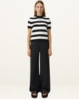 Umi Knit TShirt in BLACK & WHITE STRIPE Camilla and Marc-Camilla and Marc-Frolic Girls