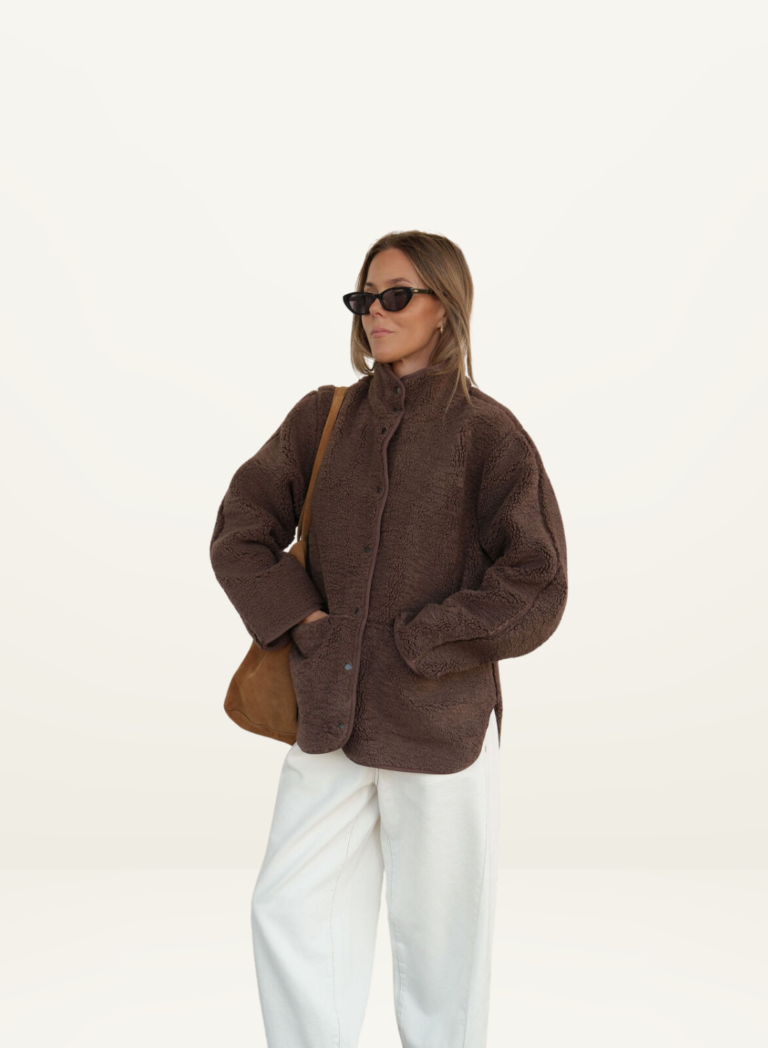 Ceres Teddy Coat in Chocolate