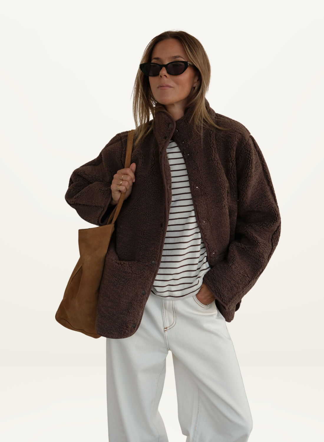 Ceres Teddy Coat in Chocolate
