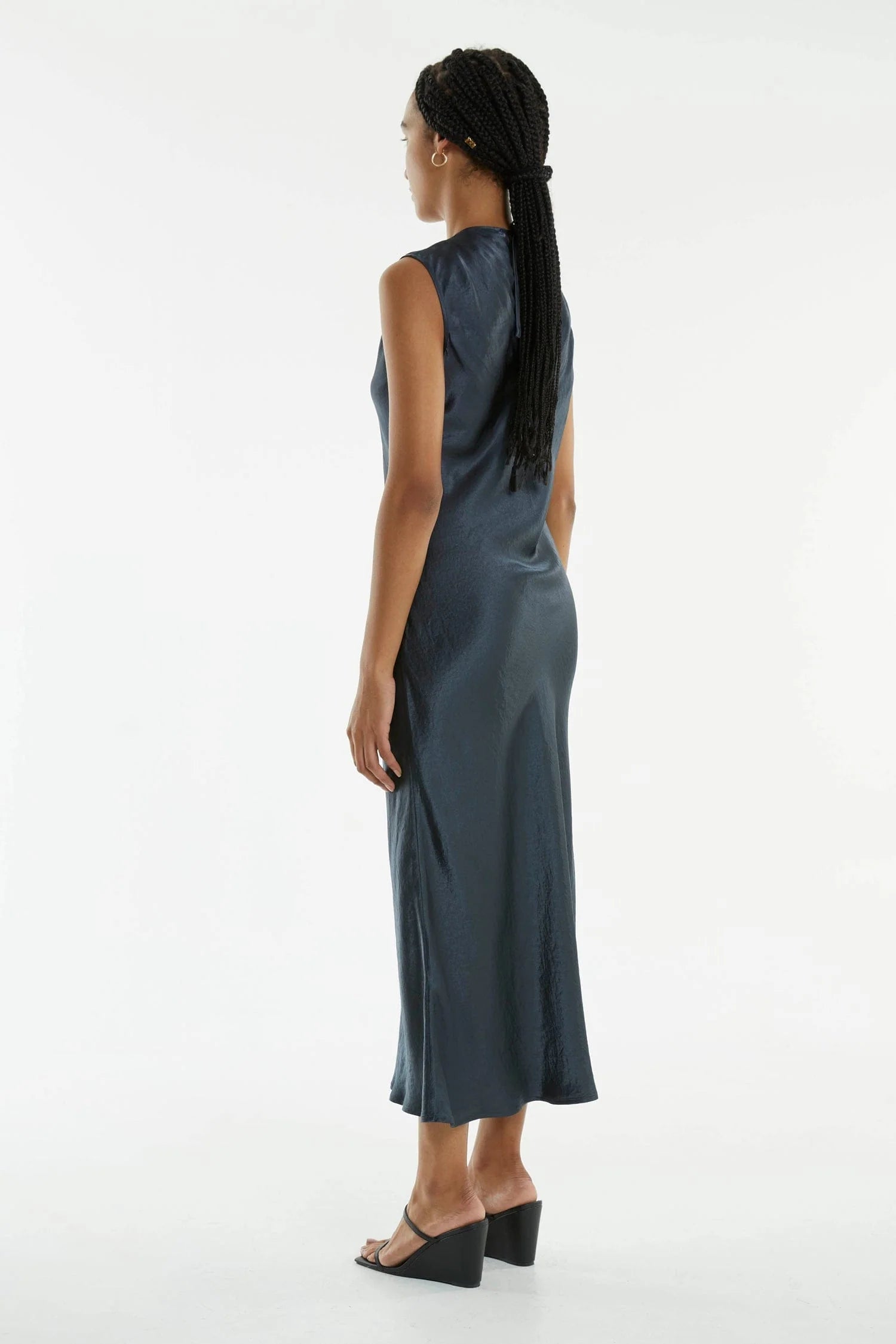 Crush Bias Tank Maxi Dress GUN METAL Third Form-Third Form-Frolic Girls