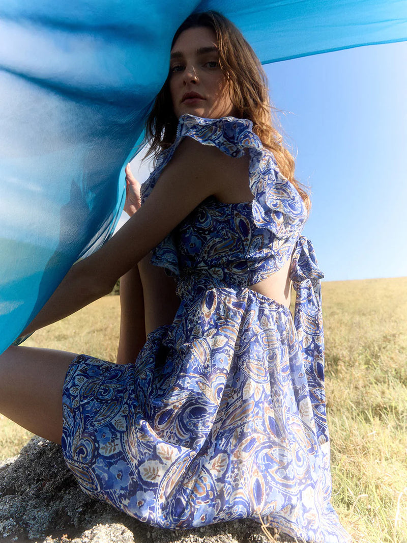 Dakota Ruffle Mini Dress PRINT Kivari-Kivari-Frolic Girls