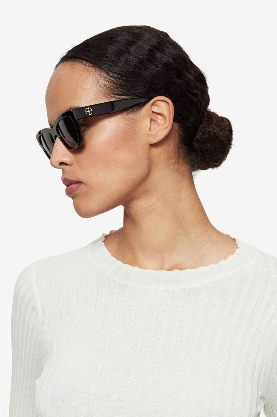 【関税込み】ANINE BING ブラック Daria サングラス ANINE BING Black Daria Sunglasses ANINE BING