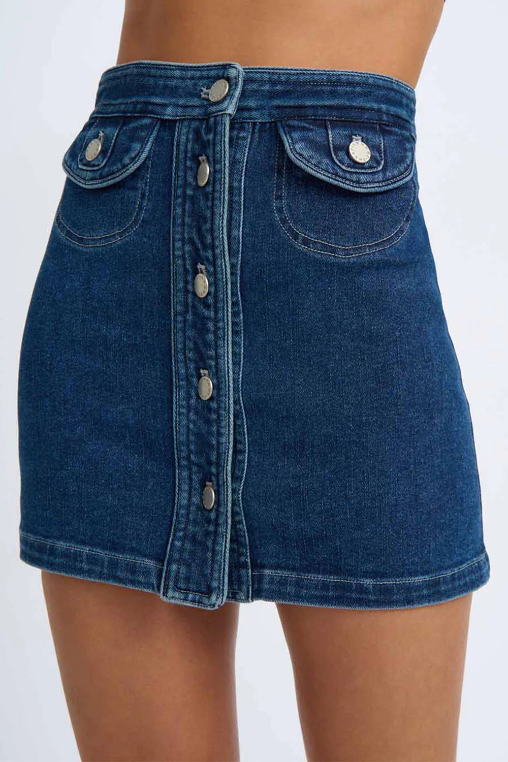 Daze Denim Mini Skirt INDIGO By Johnny-By Johnny-Frolic Girls