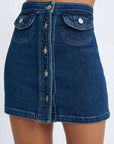 Daze Denim Mini Skirt INDIGO By Johnny-By Johnny-Frolic Girls