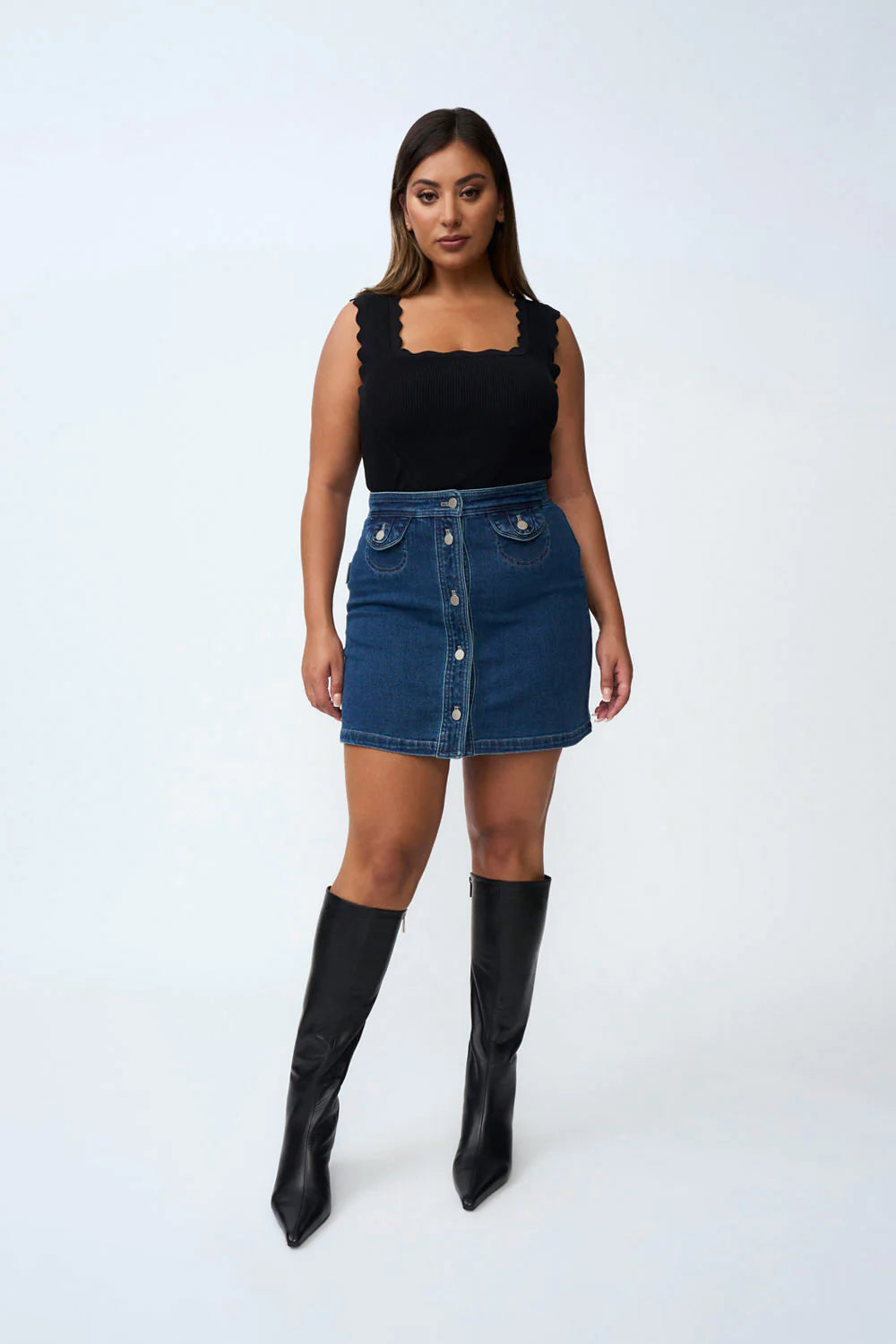 Daze Denim Mini Skirt INDIGO By Johnny-By Johnny-Frolic Girls