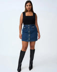 Daze Denim Mini Skirt INDIGO By Johnny-By Johnny-Frolic Girls