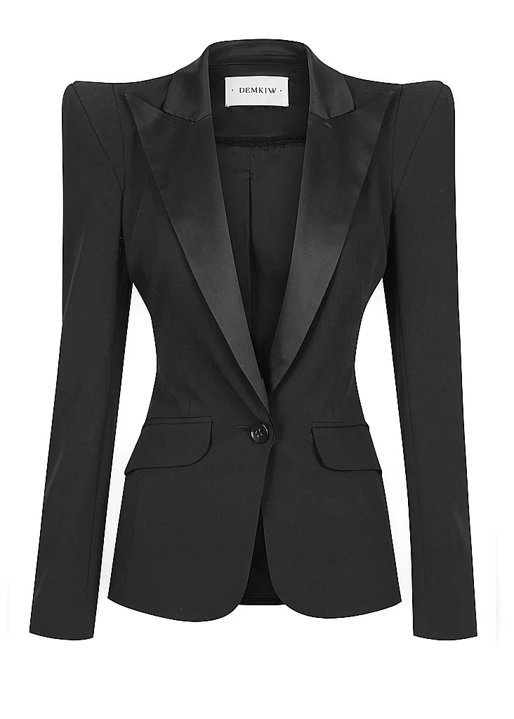 Tuxedo Blazer BLACK DEMKIW-Demkiw-Frolic Girls