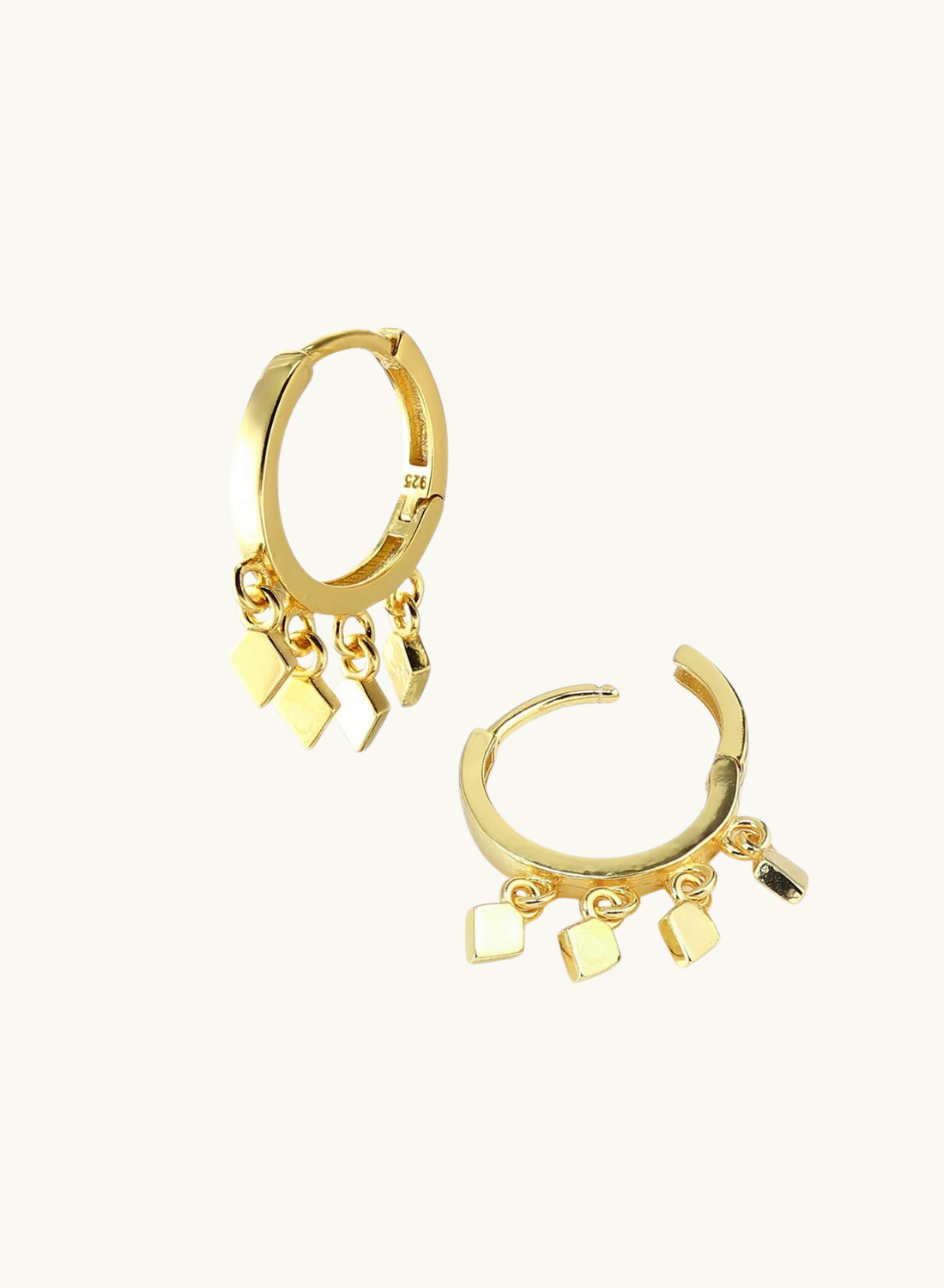 Dia Shaker Hoop Earrings GOLD Smith-SMITH-Frolic Girls