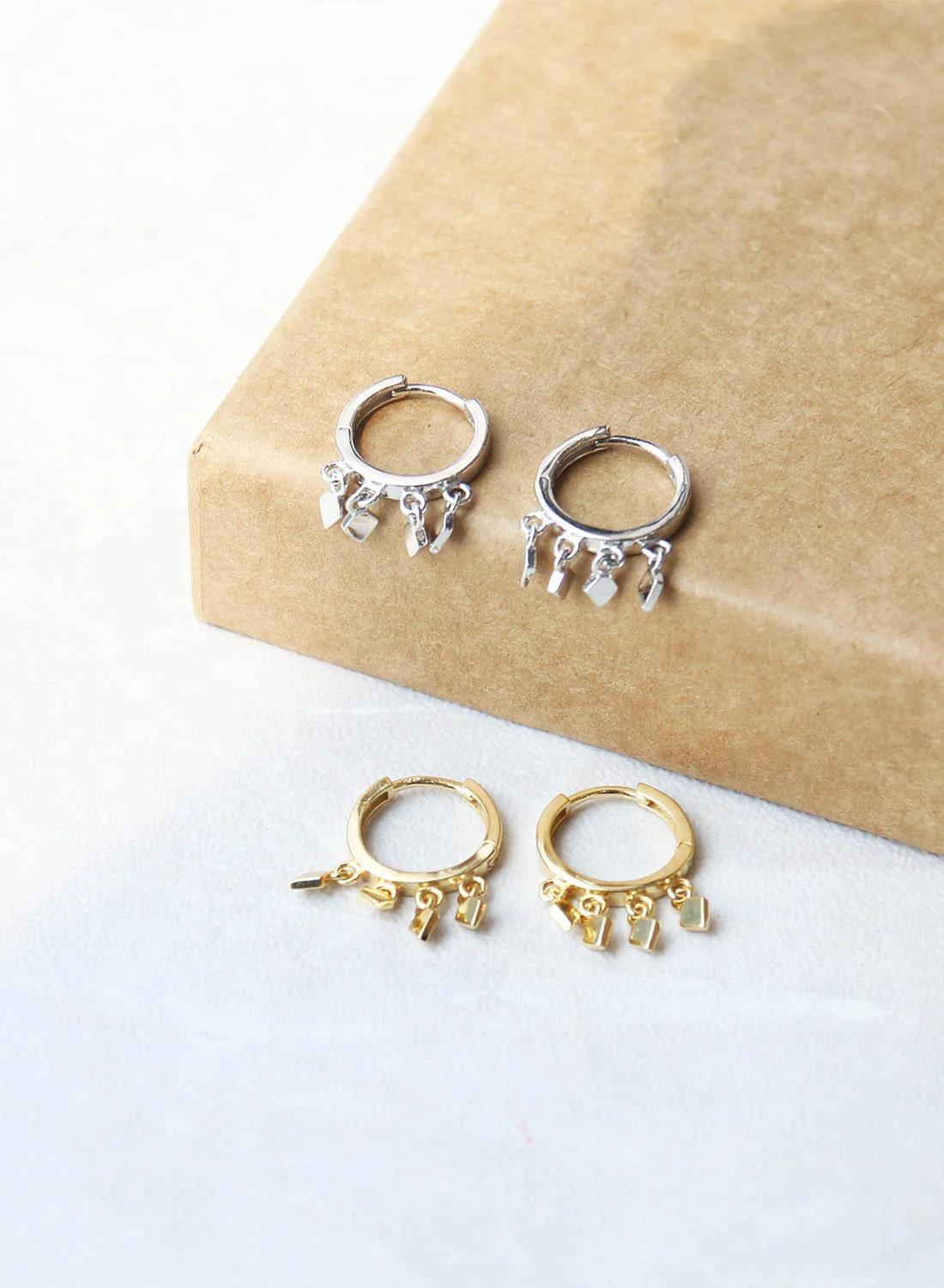 Dia Shaker Hoop Earrings GOLD Smith-SMITH-Frolic Girls