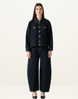 Esmaee Memphis Denim Jean in Dark Indigo