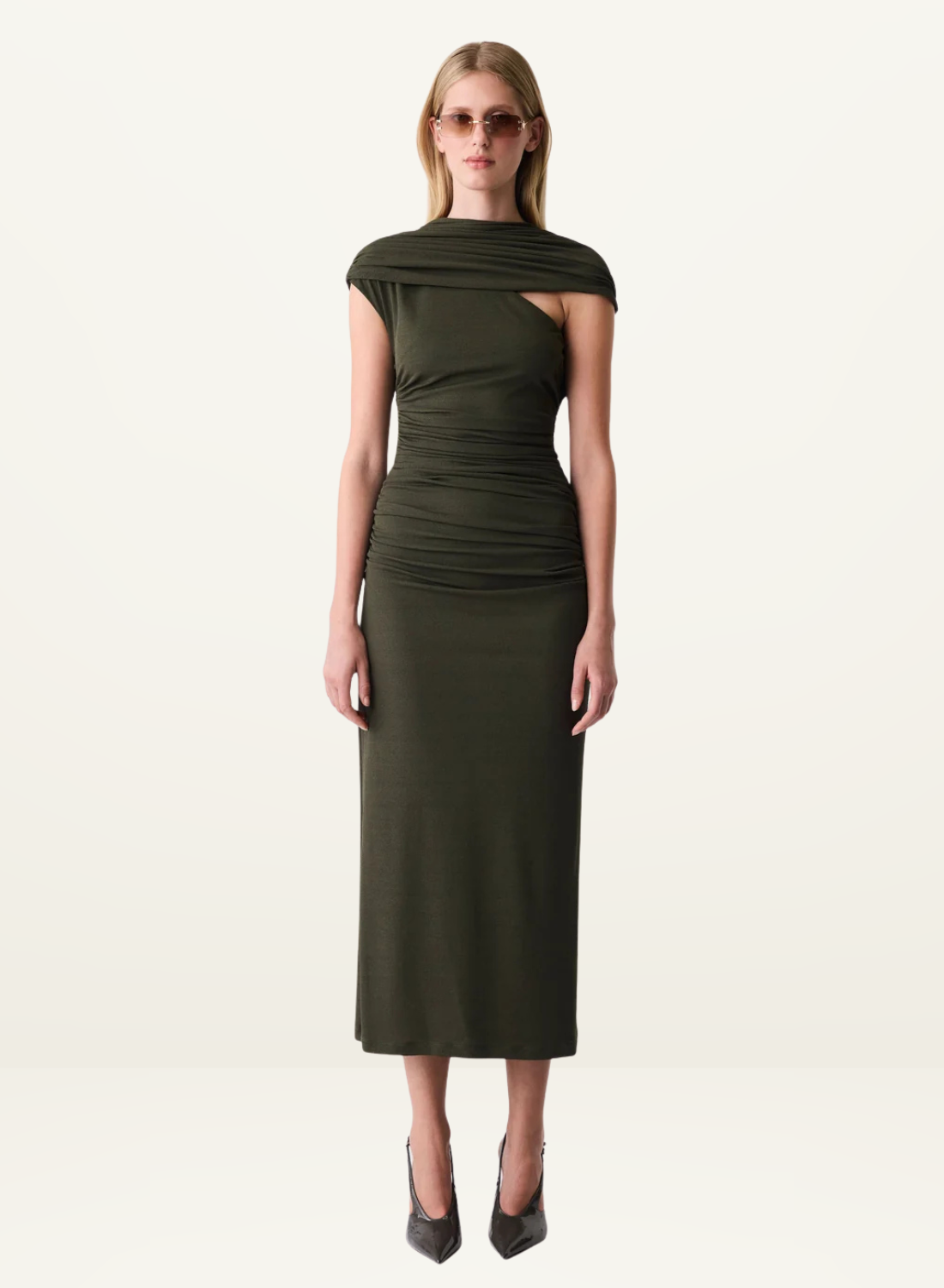 Esmaee Pause Dress in Khaki