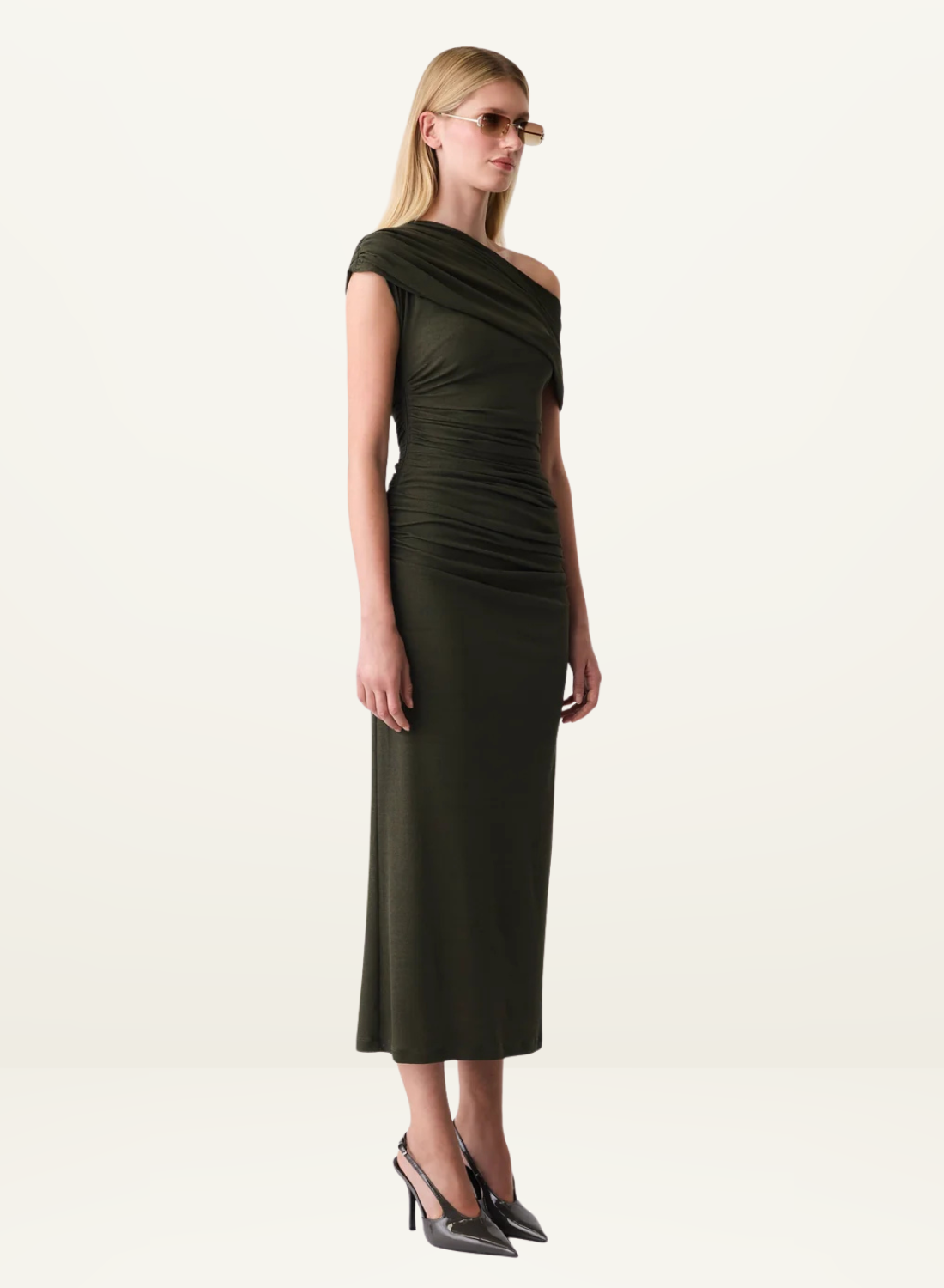 Esmaee Pause Dress in Khaki