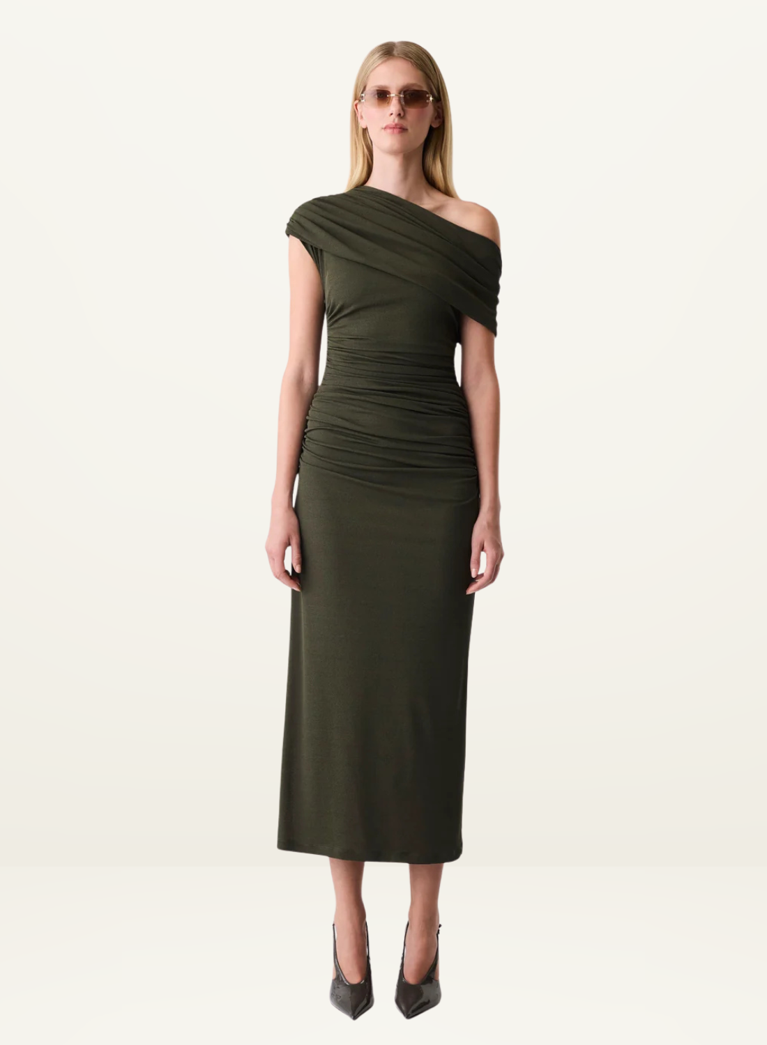 Esmaee Pause Dress in Khaki