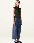 Esmaee Pause Top in Khaki