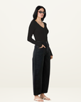 Esmaee Sidewalk Knit Top in Black