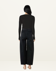 Esmaee Sidewalk Knit Top in Black