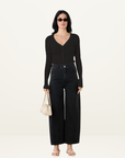 Esmaee Sidewalk Knit Top in Black