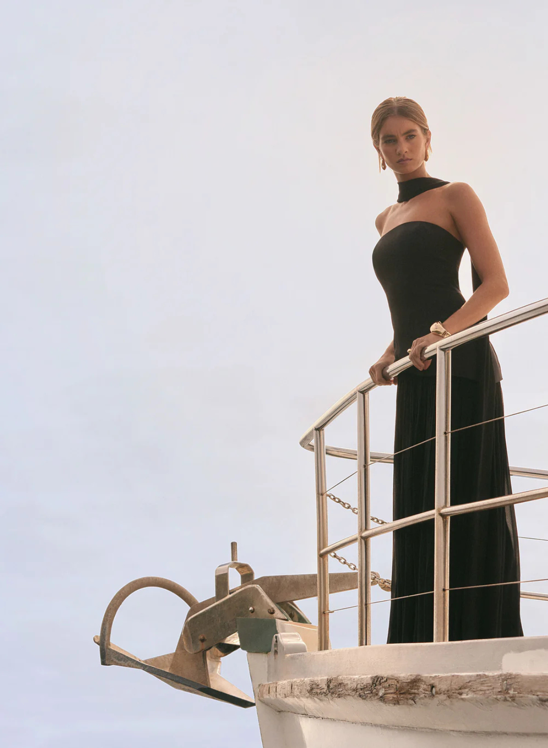 Esmaee Viewpoint Maxi Dress in BLACK