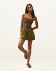 Faithfull Araceli Mini Dress in Olive