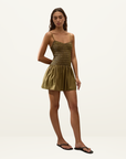 Faithfull Araceli Mini Dress in Olive