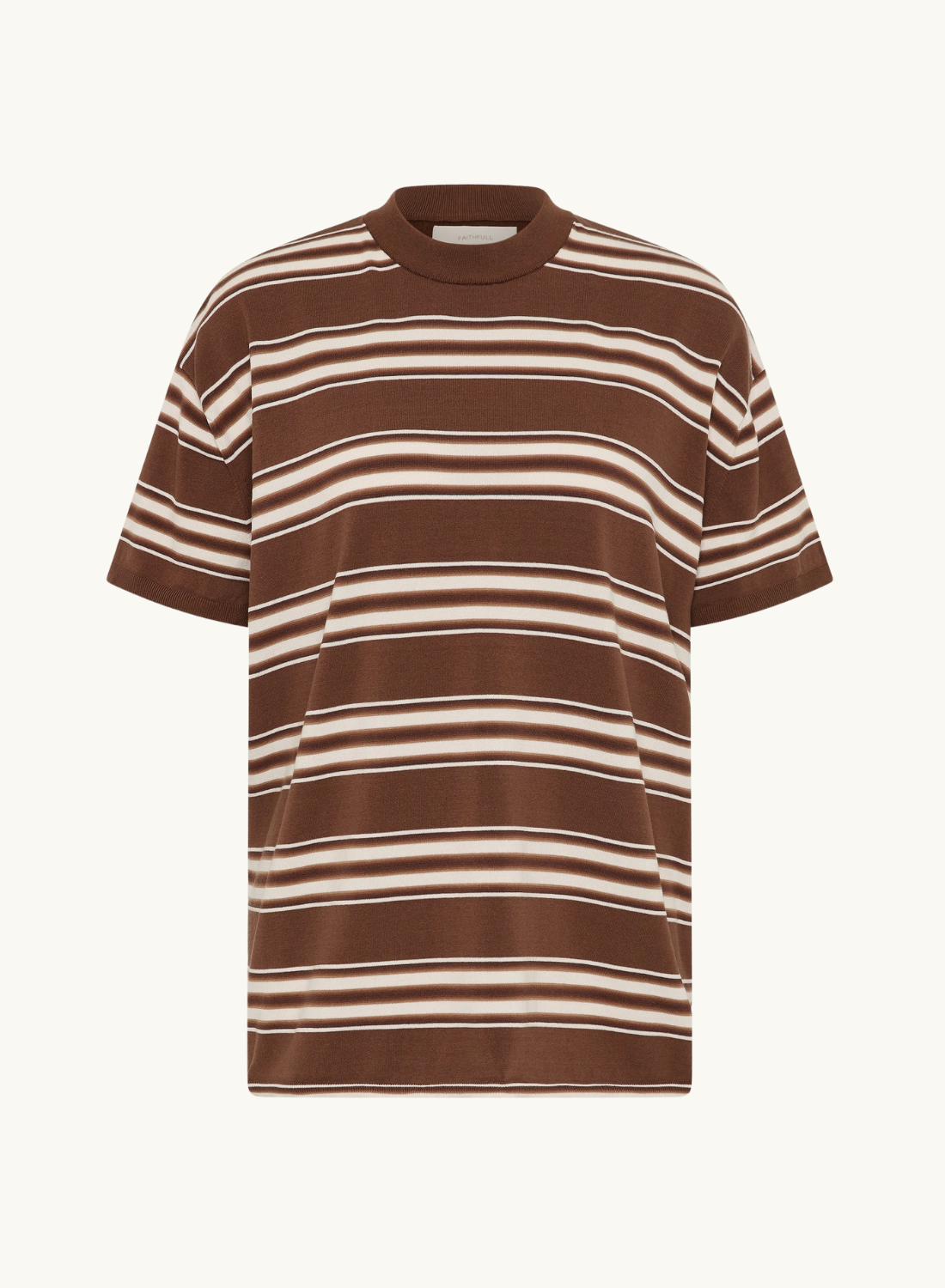 Faithfull Le Paz Top in Ombre Stripe Macro Carob